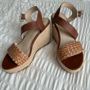 BC Born in California Neutral Platform Wedge Espadrille